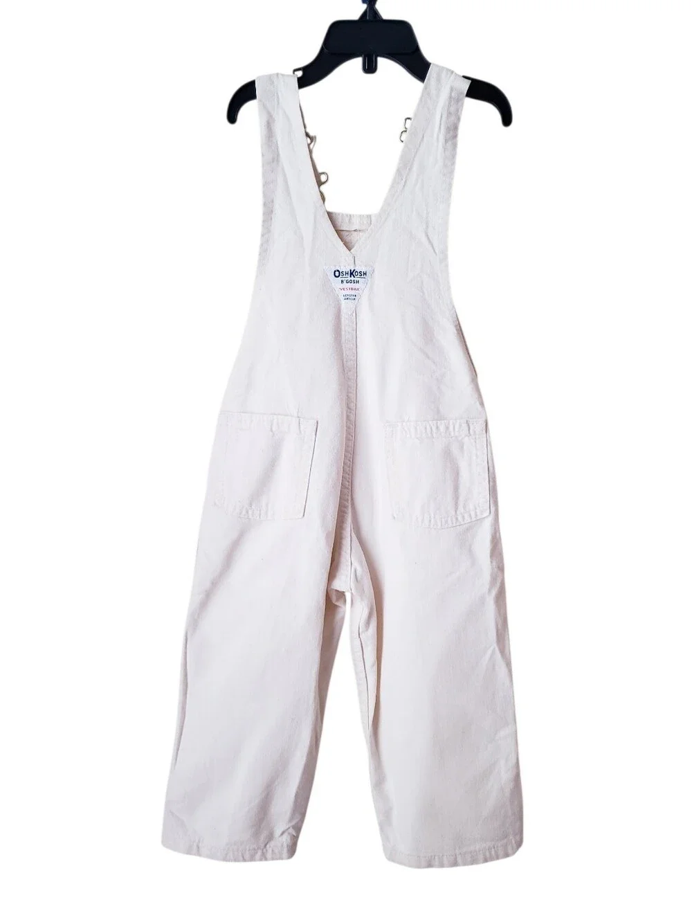 Vintage OshKosh BGosh Cream Cotton Overalls